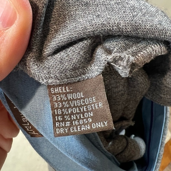 J. McLaughlin Wool Blend Size 6 Trousers Speckled Gray Straight Leg Stretch Pant - Picture 8 of 12